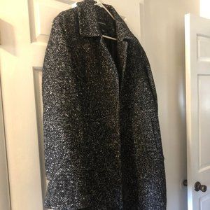 Women's LONDON FOG Boucle Tweed Walking Coat Size Large L